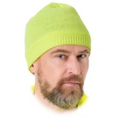 Czapka zimowa wodoodporna ocieplana polarem CZWATER Y Reis żółta