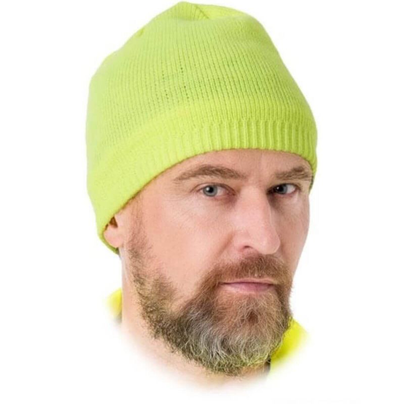 Czapka zimowa wodoodporna ocieplana polarem CZWATER Y Reis żółta