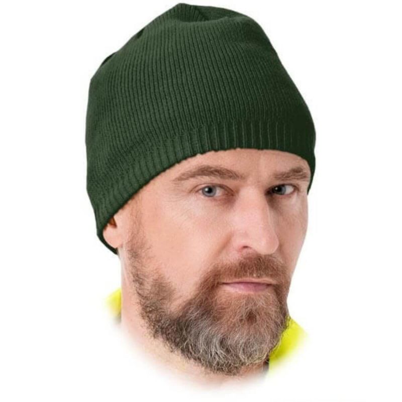 Czapka zimowa wodoodporna ocieplana polarem CZWATER Z Reis zielona