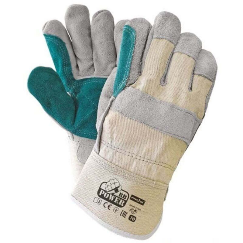 Rękawice ochronne skórzane RBPOWER BEJSZ Reis