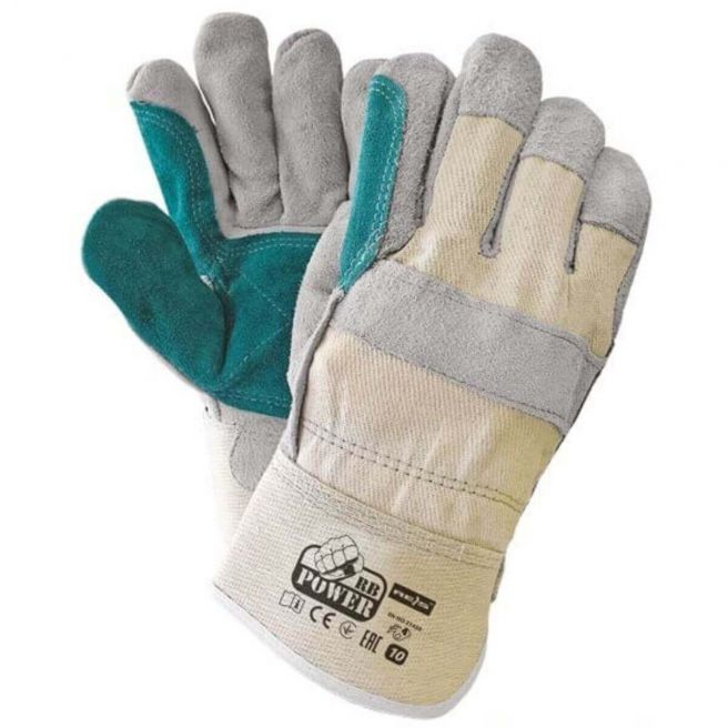 Rękawice ochronne skórzane RBPOWER BEJSZ Reis