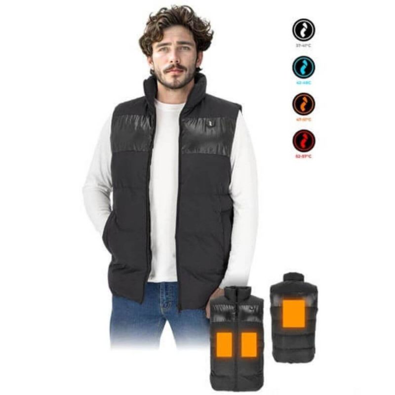 kamizelka ocieplana na baterie ogrzewana zasilaniem NOORVIK B Reis czarny