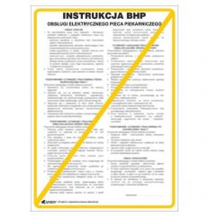 Instrukcja BHP i PPOŻ BHP obsługi elektrycznego pieca piekarniczego