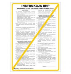 Instrukcja BHP i PPOŻ BHP przy obsłudze taboretu podgrzewczego