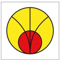 Oznakowanie promieniowania PROMIENIOWANIE ELEKTROMAGNETYCZNE (STREFA ZAGROŻONA)