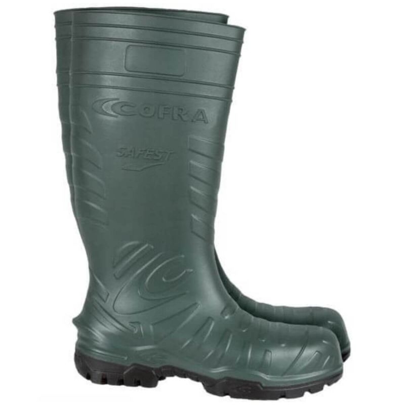 Wysokie gumowce odporne na zimno SAFEST S5 CI SRC Cofra zielone