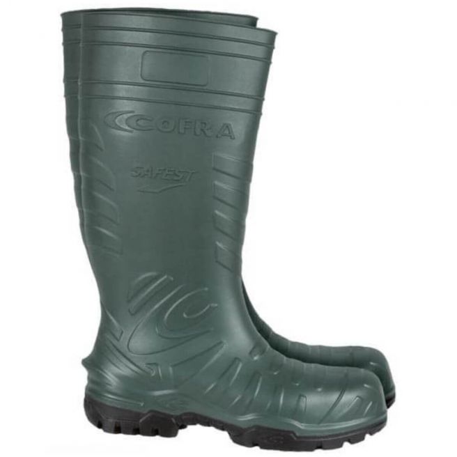 Wysokie gumowce odporne na zimno SAFEST S5 CI SRC Cofra zielone