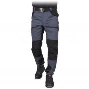 Spodnie ochronne do pasa rozciągliwe HOBBER Reis ciemnoszaro-czarny