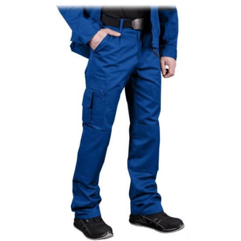 Uniwersalne spodnie robocze do pasa meskie LH-VOBSTER N niebieskie