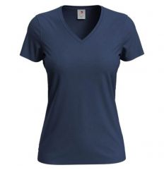 T-shirt damski V-neck SST2700 NAV Stedman granatowy