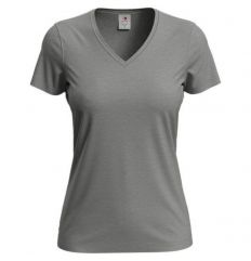 T-shirt damski V-neck SST2700 GYH Stedman szary