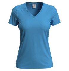 T-shirt damski V-neck SST2700 LBL Stedman jasnoniebieski