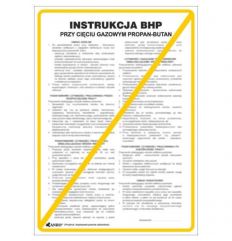 Instrukcja BHP i PPOŻ BHP przy cięciu metali gazem propan-butan
