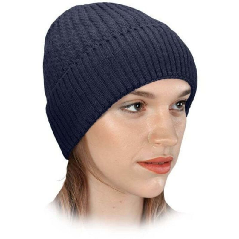 Czapka ochronna damska ocieplana CZFRIO G Reis granatowa