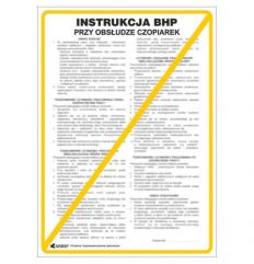 Instrukcja BHP i PPOŻ BHP przy obsłudze czopiarek