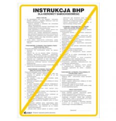 Instrukcja BHP i PPOŻ BHP dla kierowcy samochodowego