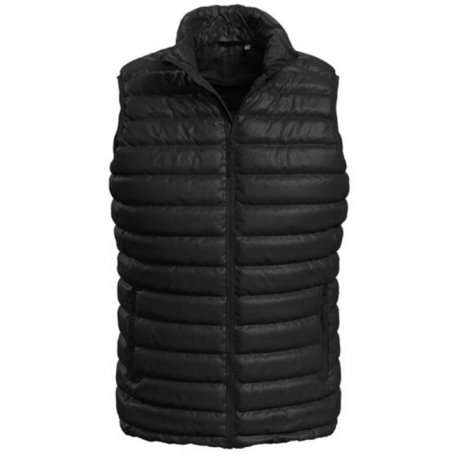 Pikowany bezrękawnik męski SST5430 BLO Stedman czarny