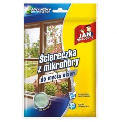 Ściereczka do okien z mikrofibry Jan Niezbędny zielona