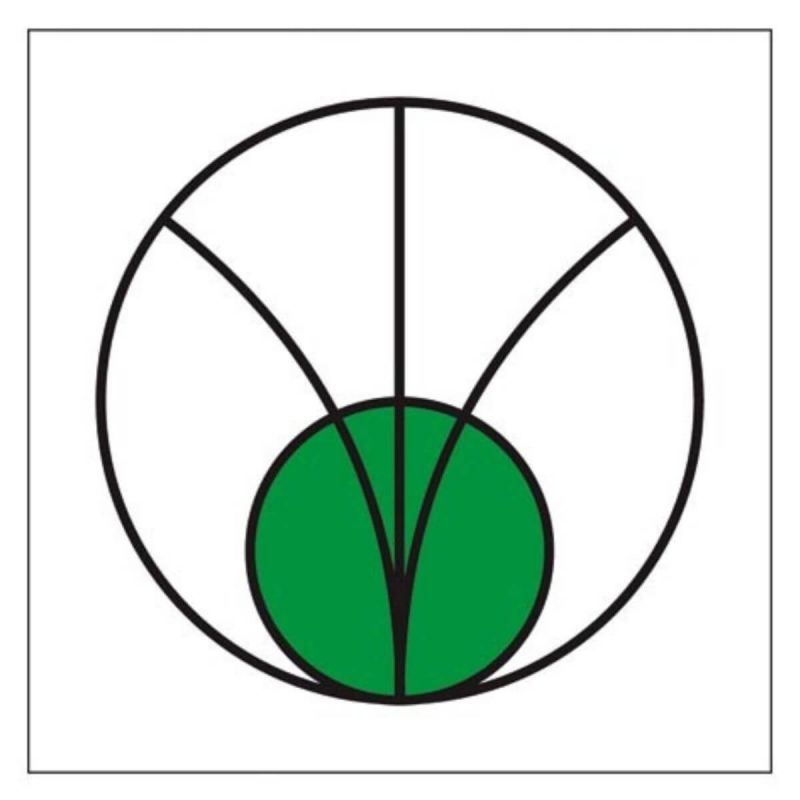 Oznakowanie promieniowania PROMIENIOWANIE ELEKTROMAGNETYCZNE (STREFA BEZPIECZNA)