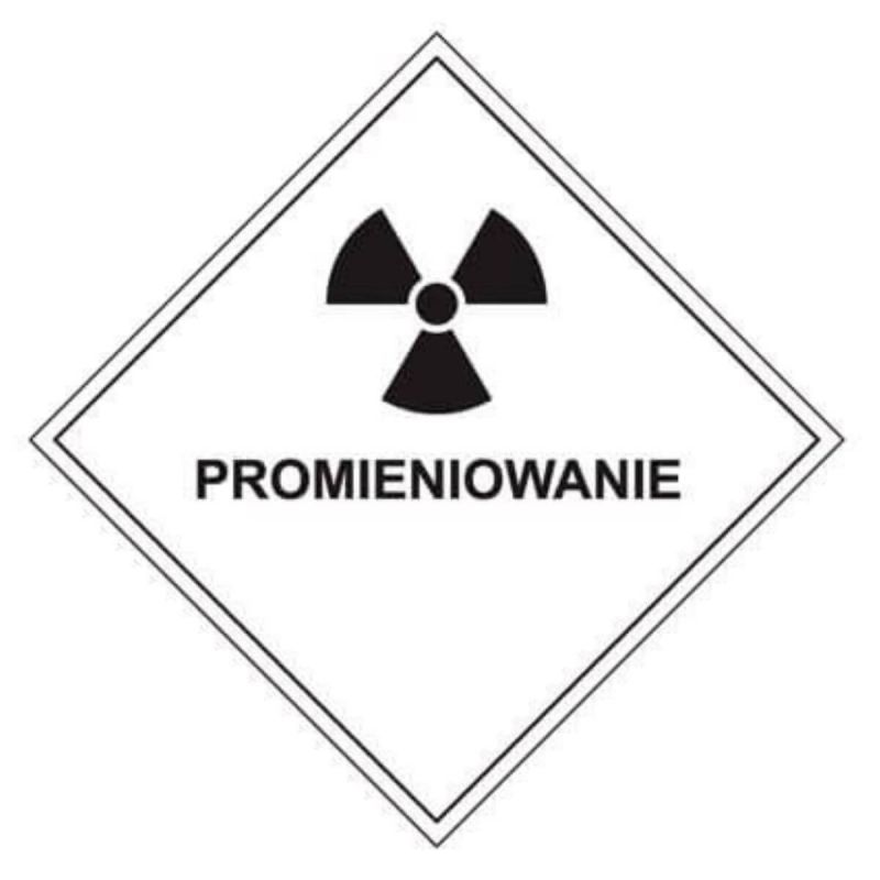 Oznakowanie promieniowania PROMIENIOWANIE
