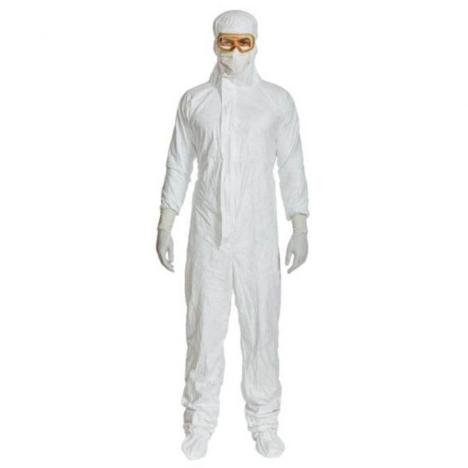 Kombinezon ochronny sterylny TYV-KOM-193DS W Dupont Tyvek - biały