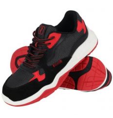 Buty robocze adidasy BRTEEN BCW S1 SR FO HRO Reis - czarno-czerwono-białe