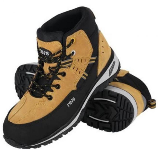 Trzewiki robocze BRNAMI S1 SR FO HRO Reis - miodowo-czarne