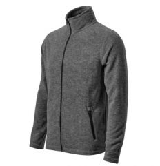 Micro polar męski zasuwany FACTOR 852 Malfini - czarny melanż