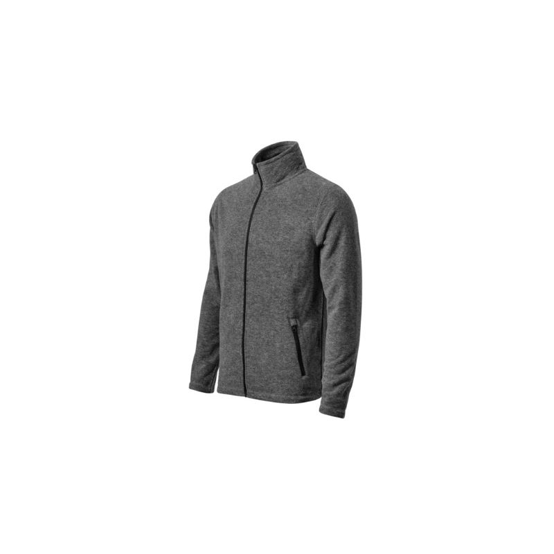 Micro polar męski zasuwany FACTOR 852 Malfini - czarny melanż