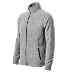 Micro polar męski zasuwany FACTOR 852 Malfini - srebrny melanż