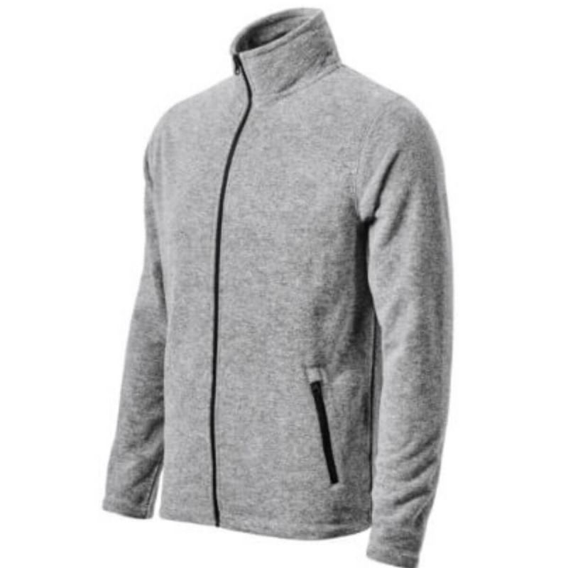 Micro polar męski zasuwany FACTOR 852 Malfini - srebrny melanż