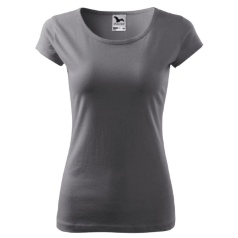 Koszulka damska bawełniana PURE 122 Malfini - stalowy