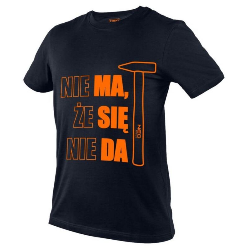 Koszulka t-shirt roboczy z zabawnym nadrukiem "Nie ma że się nie da" 81-642 Neo Tools