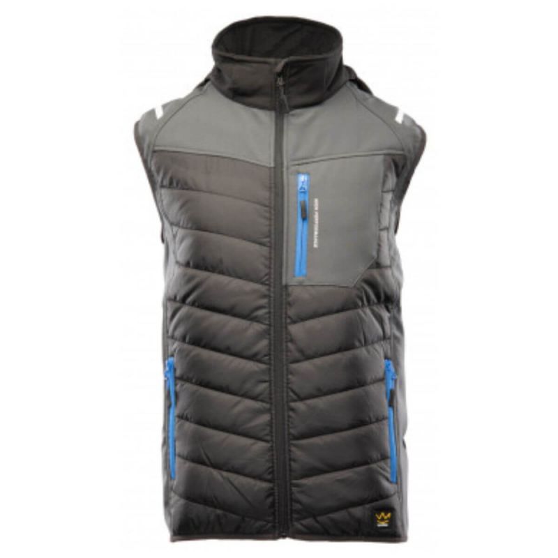 Kamizelka robocza softshell z odblaskami TOPAZ Seven Kings - stalowa