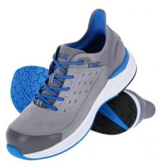 Buty robocze sportowe zamsz URLIK S1PS FO SR SN Reis - szaro-niebieski