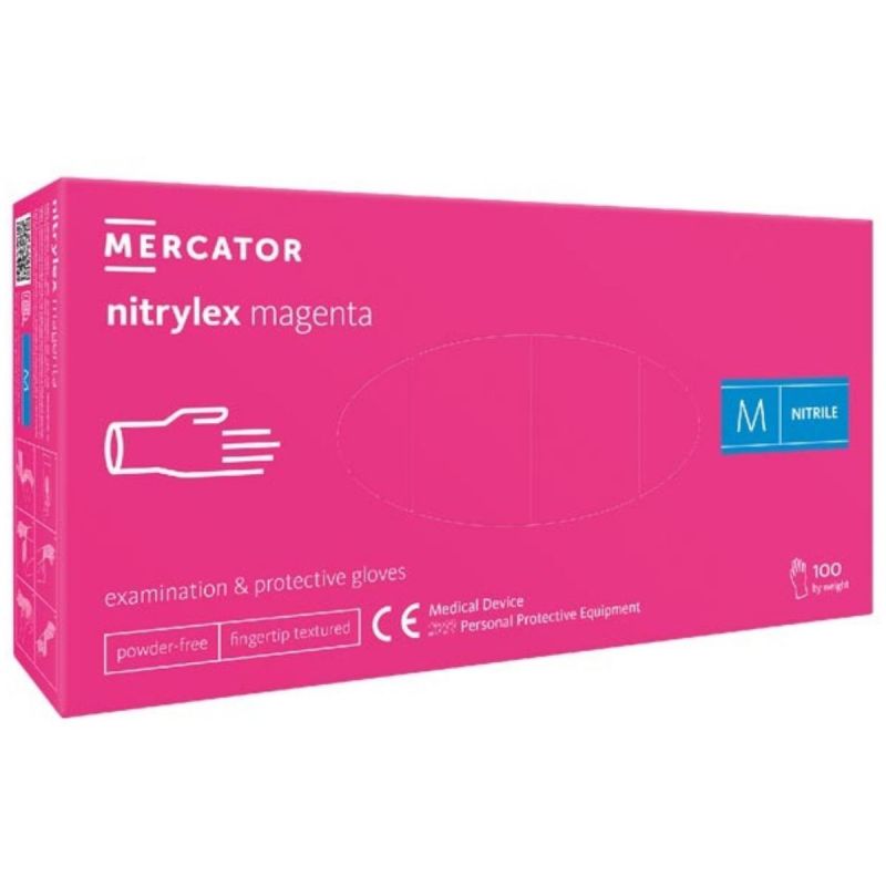 Rękawiczki medyczne nitrylowe Mercator Medical Nitrylex – 100 szt.