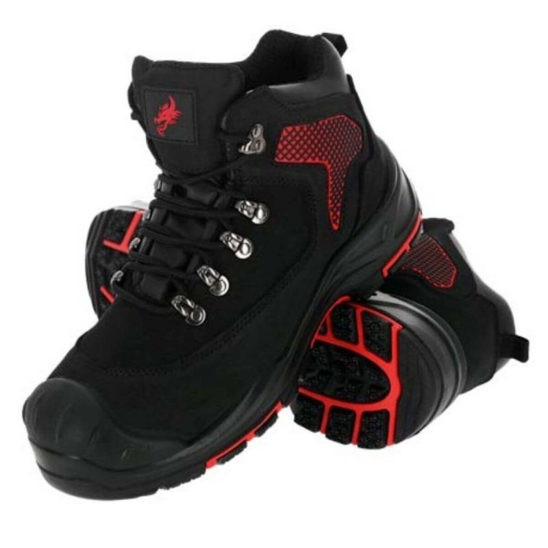 Trzewiki robocze BRMEFISTO S3L HRO BC Reis - czarno-czerwone