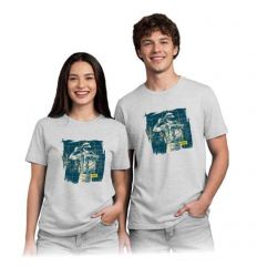 Koszulka t-shirt z nadrukiem TR-PRINT S4 Reis - szary tourist