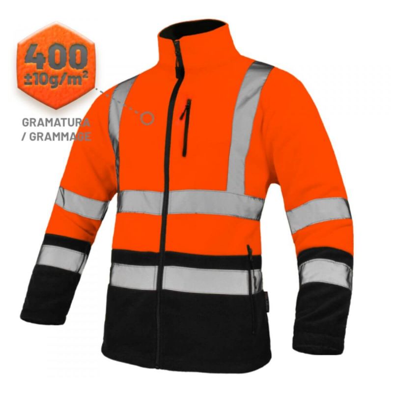 Polar ostrzegawczy odblaskowy REF art.Master - pomarańczowo-czarny