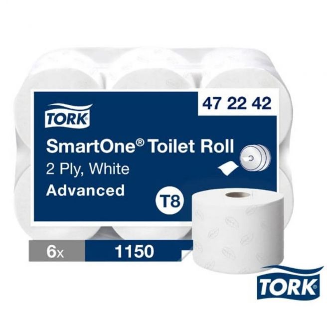 Papier toaletowy biały MINI Jumbo Tork - 6 rolek