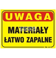 Znak tablica UWAGA...