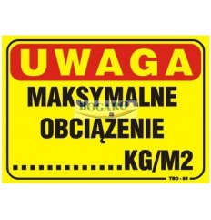 Znak tablica UWAGA...