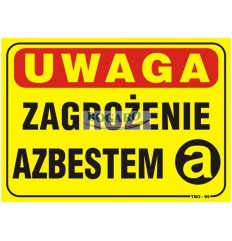 Znak tablica UWAGA...