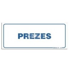 Znak Tabliczka Prezes TI-33