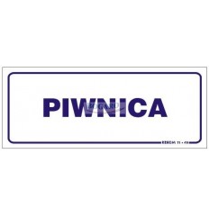 Znak Tabliczka Piwnica TI-49