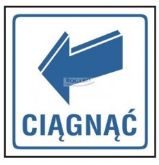 Znak Tabliczka na drzwi...