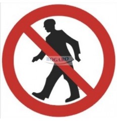 Znak Naklejka 10x10cm ZAKAZ...