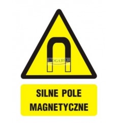 Znak Naklejka 5x7 cm SILNE...