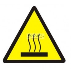 Znak Naklejka 5x5 cm GORĄCA...