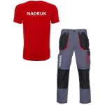 Ubrania robocze z nadrukiem